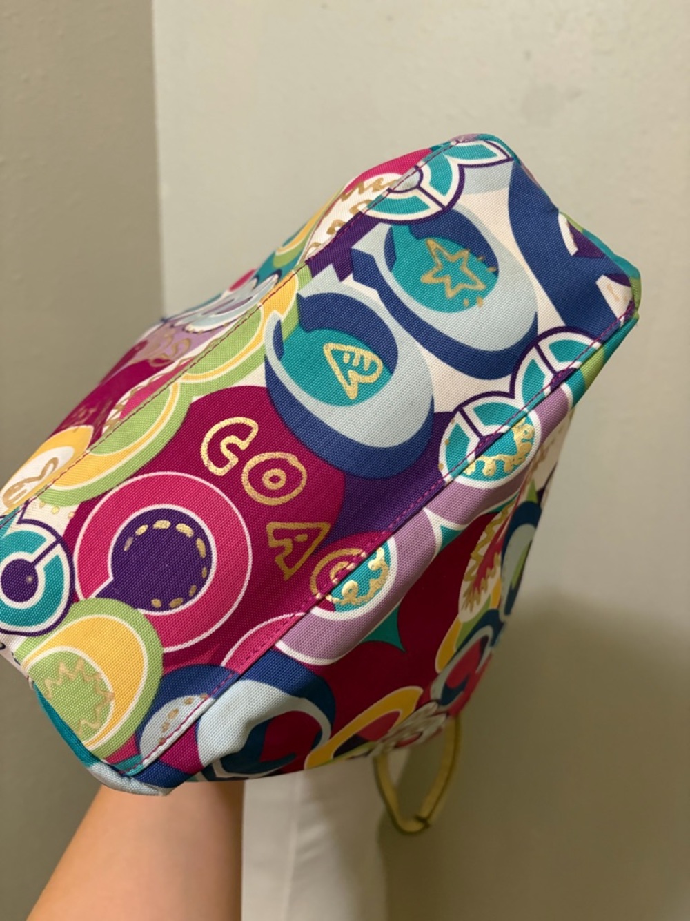 2012 Y2K Coach Poppy Graffiti Glam Tote - Picture 13 of 13